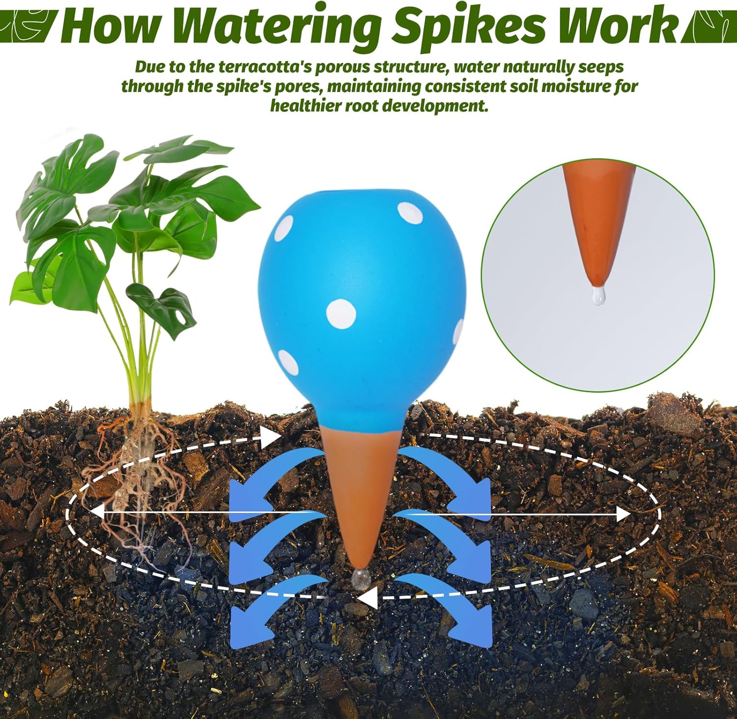 Terracotta Self Watering Spike – Self Watering Insert Bewertung und Preis