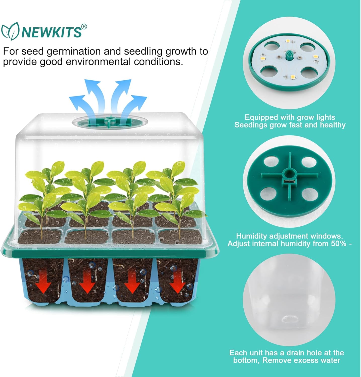 Seed Starter Tray with Grow Li – Humidity Dome Kit Bewertung und Preis