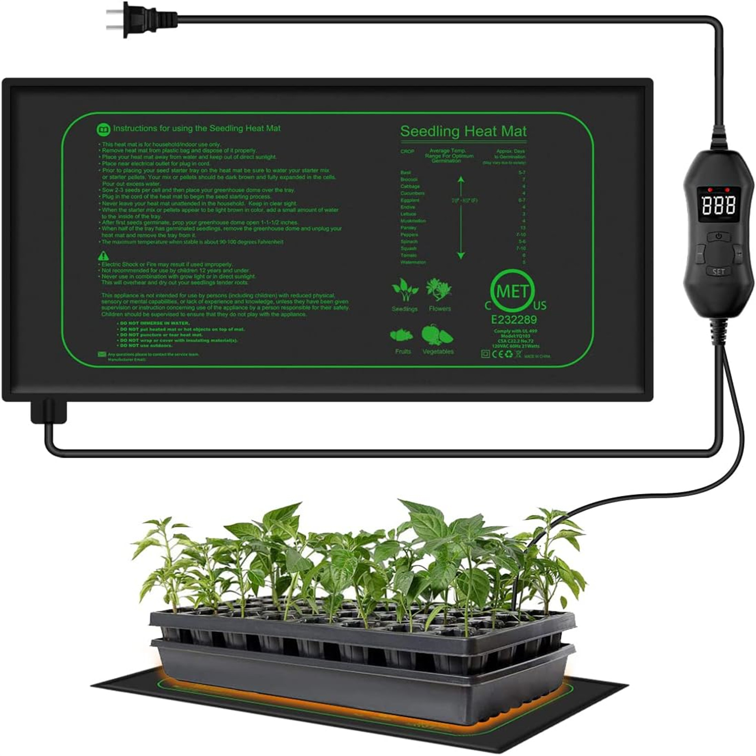 Seedling Heat Mat With Digital – Rooting Gel Clone Bewertung und Preis