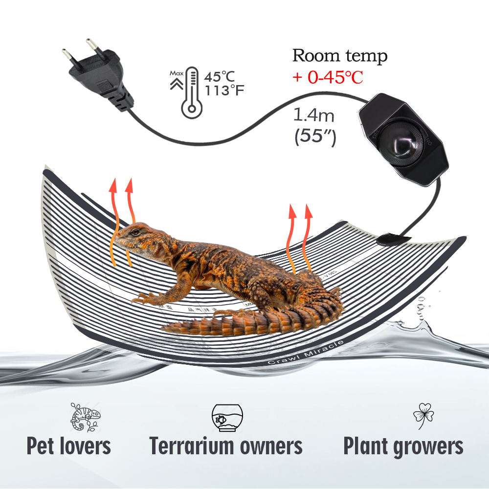 5W 15W 25W 35W Graphene Reptil – Heat Mat Seedling Bewertung und Preis