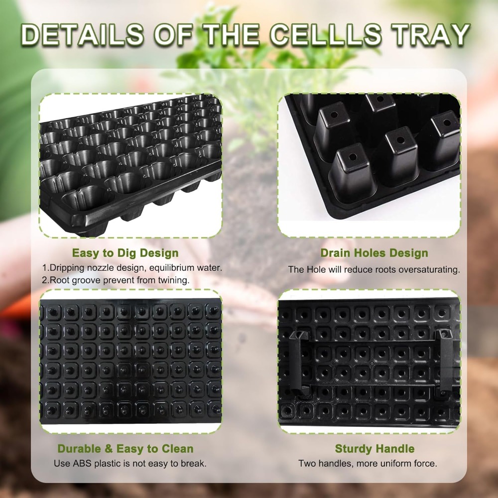 72 Cell Seed Starter Trays wit – Propagation Tray 72 Bewertung und Preis