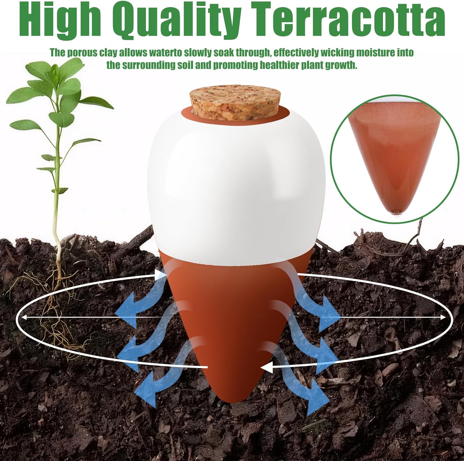 Terracotta Watering Spikes,Sel – Self Watering Insert Bewertung und Preis