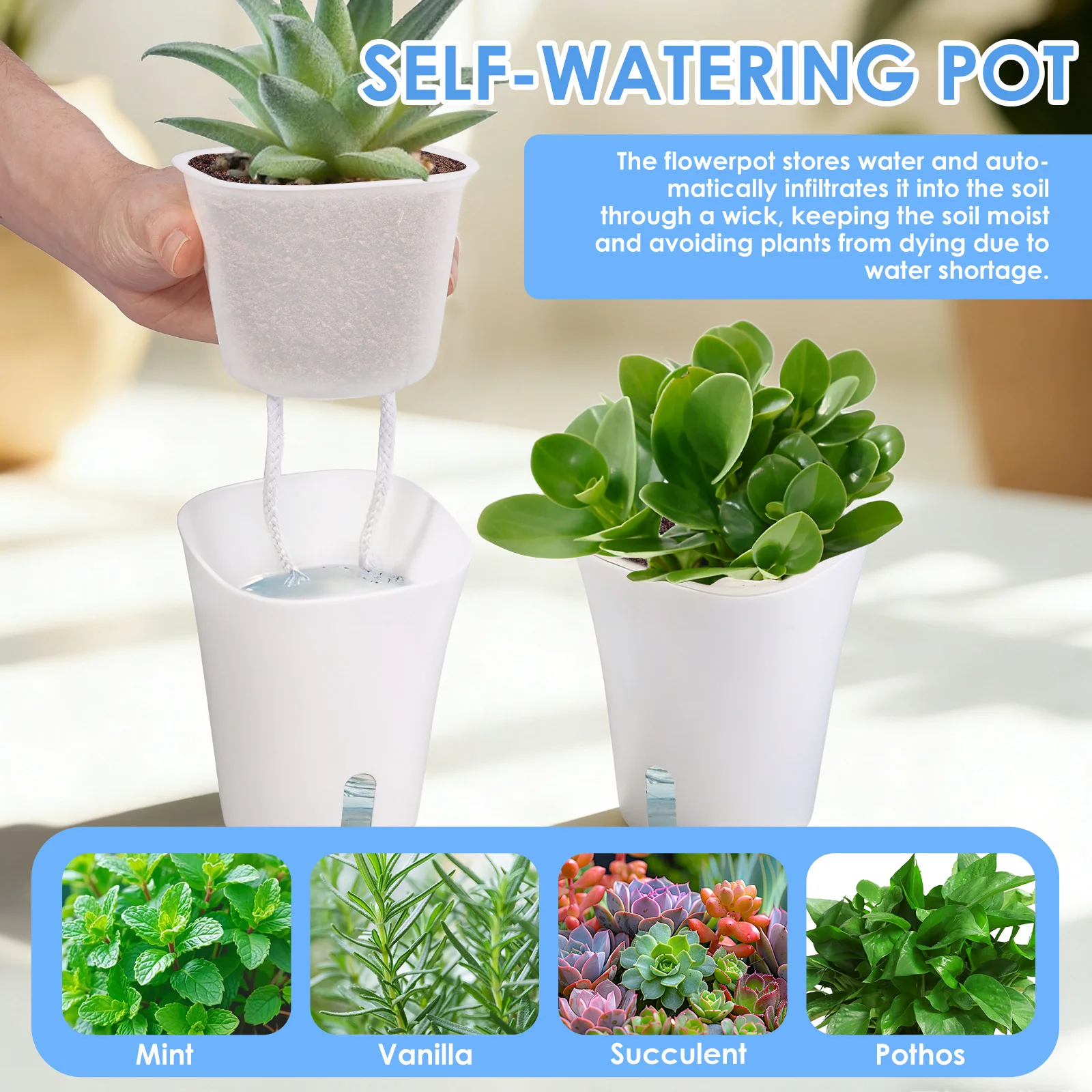 10 Pcs Self Watering Planter L – Self Watering Insert Bewertung und Preis
