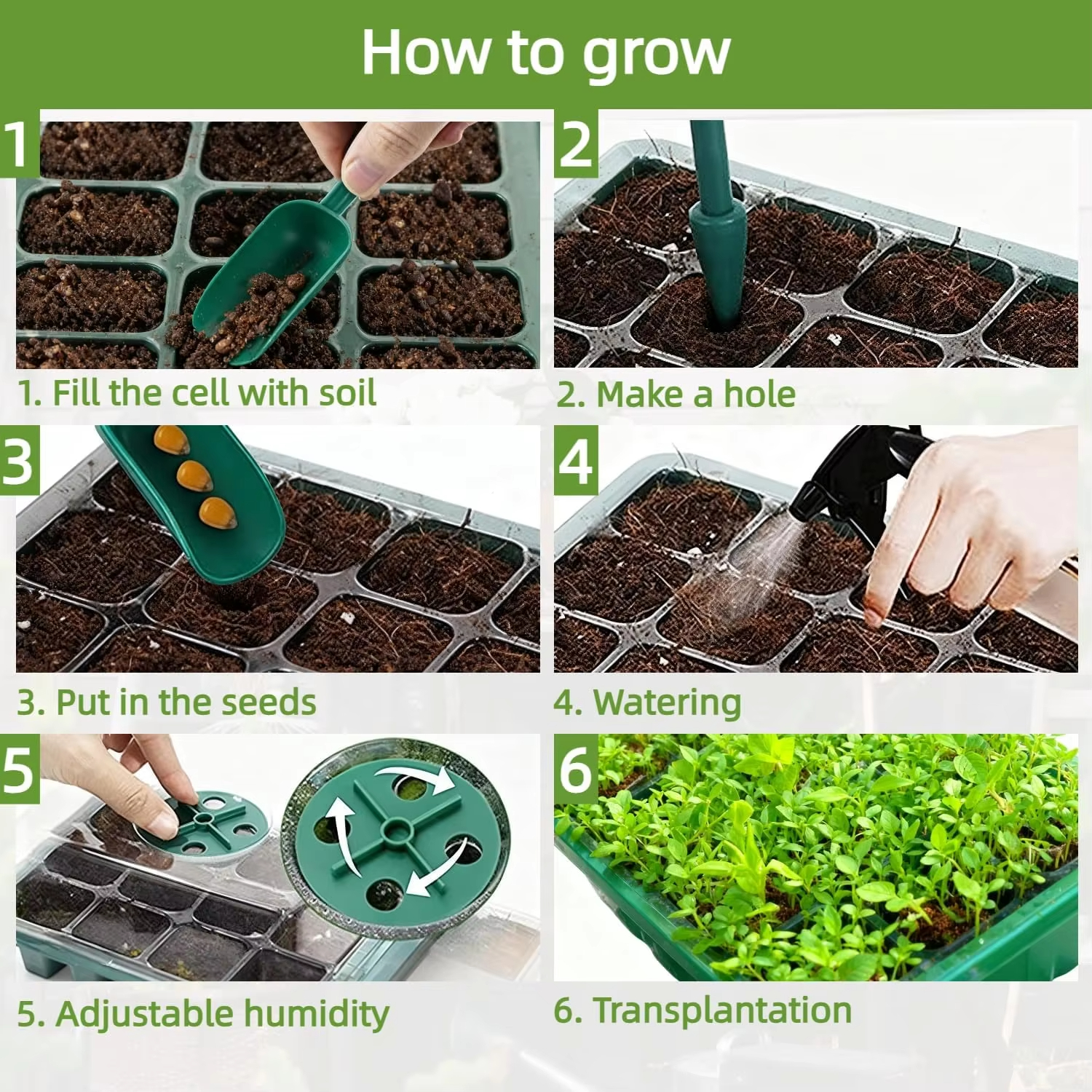 3Pcs Seed Starter Tray Mini Gr – Humidity Dome Kit Bewertung und Preis