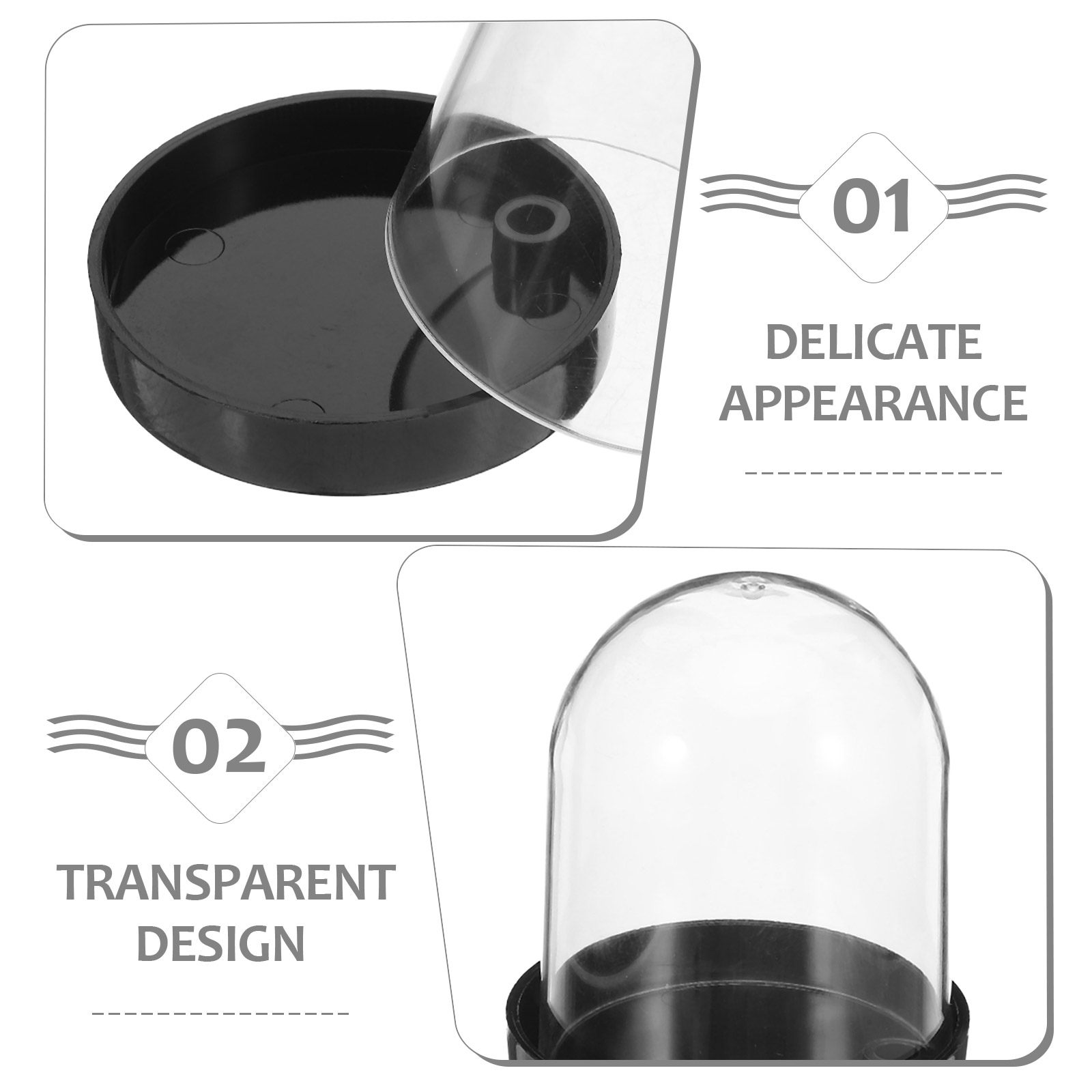 4Pcs Clear Micro Landscape Dom – Plastic Dome Clear Bewertung und Preis
